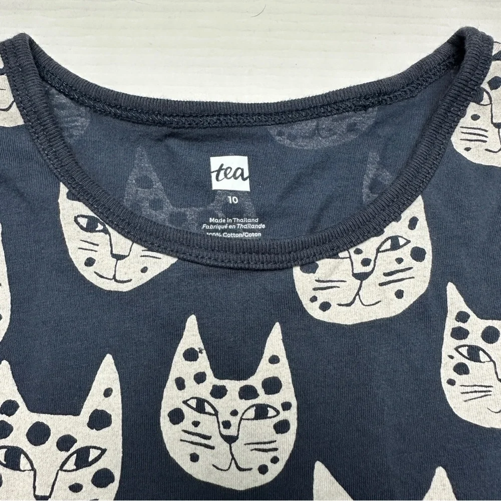 Tea Collection Cat Face Skater Dress - Picture 2 of 3